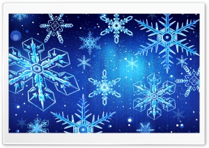 Blue Snowflakes New Year