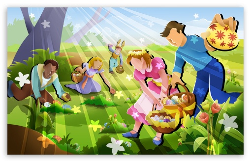 Download The Great Easter Egg Hunt UltraHD Wallpaper