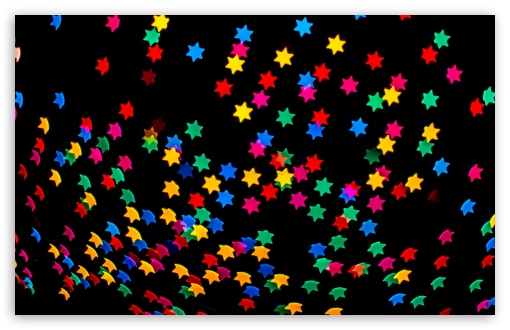 Download Colorful Stars Bokeh UltraHD Wallpaper
