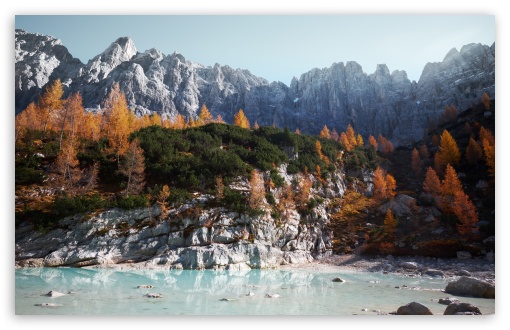 Download Lake Sorapis, Dolomites Mountains UltraHD Wallpaper