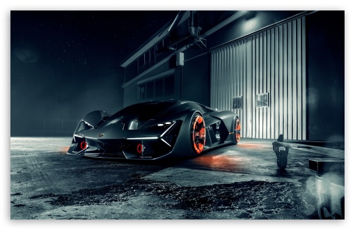 Download Electric Lamborghini Terzo Millennio Supercar UltraHD Wallpaper