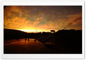 Train, Sunset