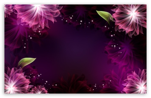 Download Abstract Purple Flowers 1 UltraHD Wallpaper