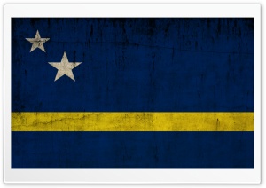 Grunge Flag Of Curacao