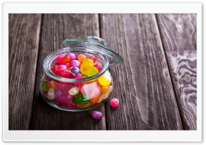 Candy Jar Colorful Candies...