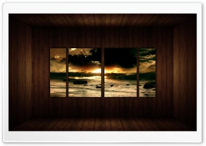 Sunrise Beach Picture   Wood...