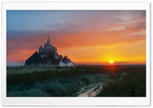 Mont Saint Michel, Sunrise,...