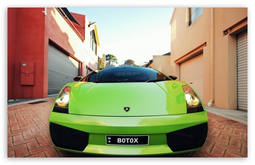 Download Green Lamborghini UltraHD Wallpaper