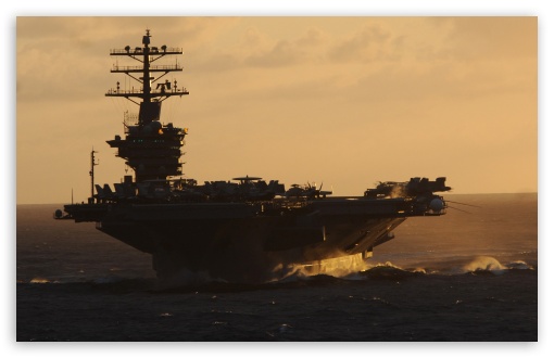 Download US Navys Great Green Fleet at Sunset UltraHD Wallpaper
