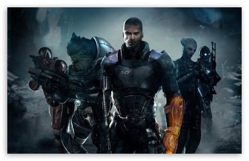 Download Shepard & his Team UltraHD Wallpaper