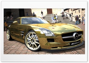 Mercedes Benz SLS AMG Gold