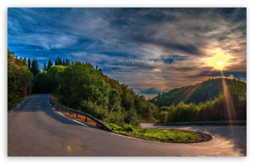 Download Beautiful Nature Road  UltraHD Wallpaper 