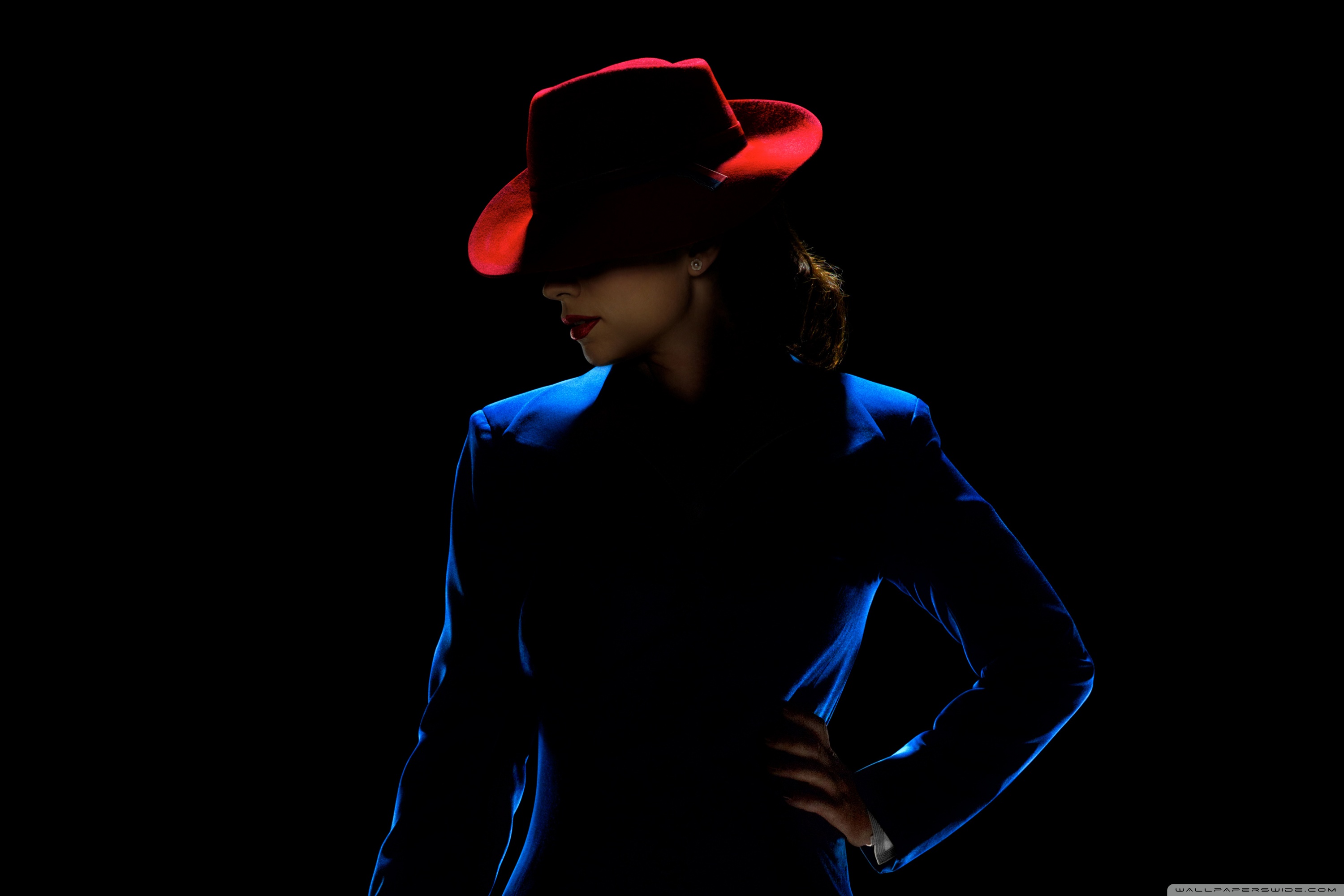 Download Agent Carter Red Hat UltraHD Free Wallpaper.