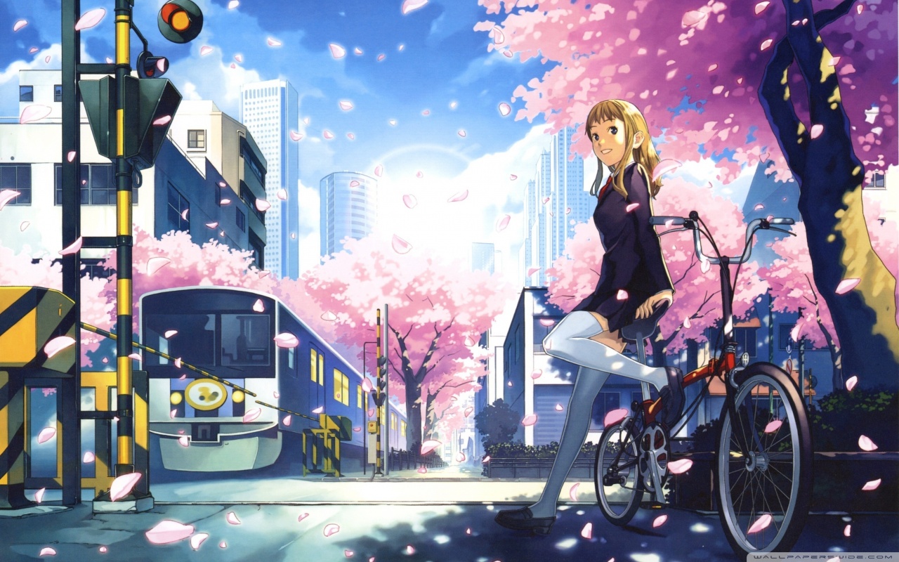 Download Anime City Ultrahd Wallpaper Wallpapers Printed