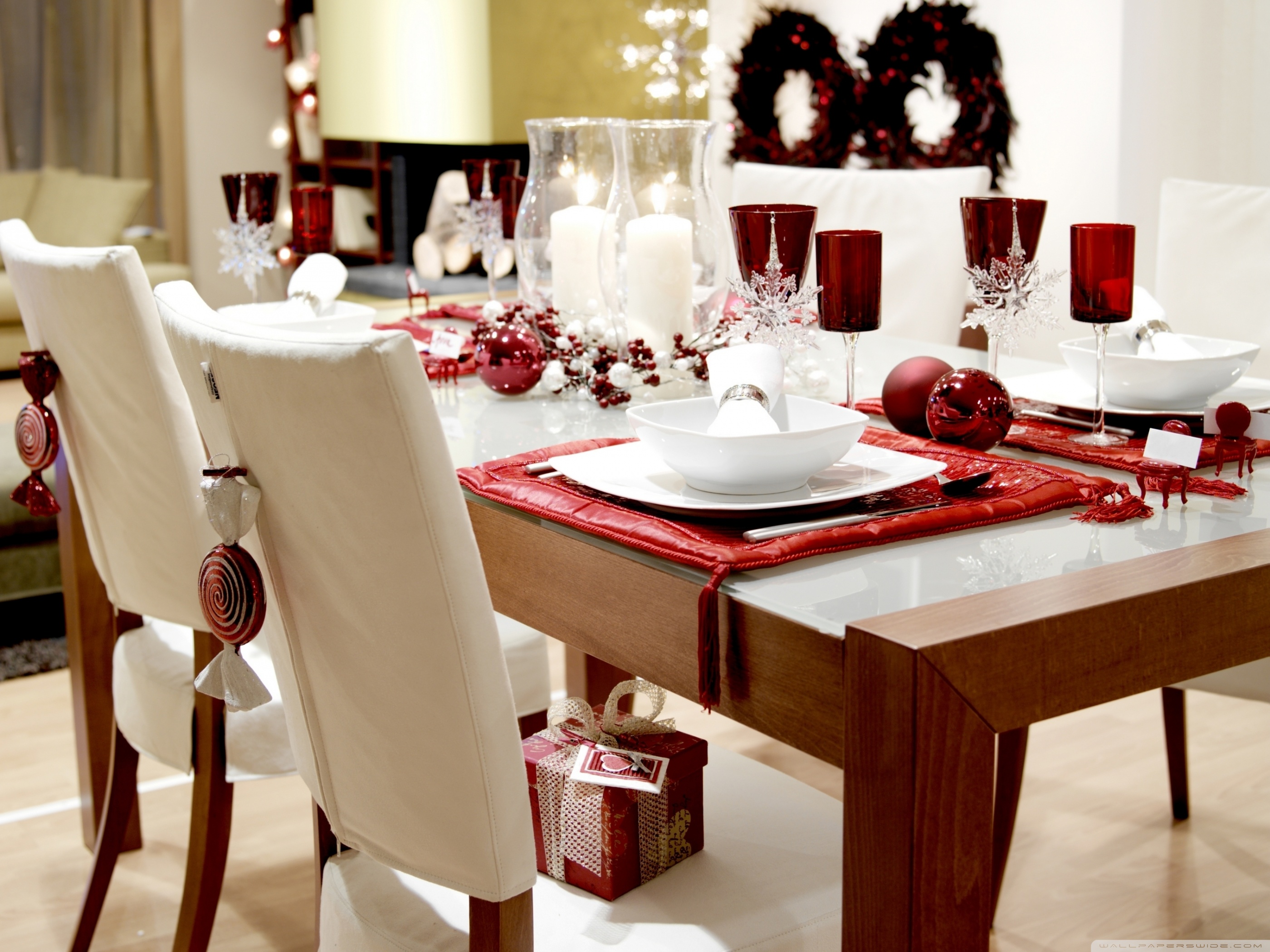 Красивый стол. Сервировка стола. Сервировка новогоднего стола. Сервировка обеденного стола.